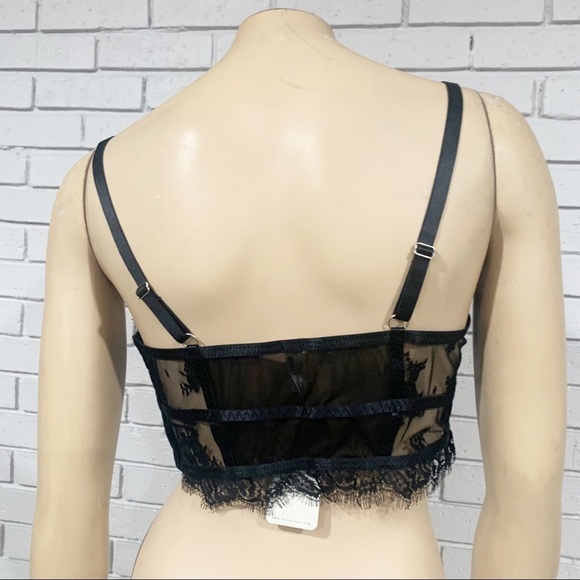 Free People Women’s Black Layer in Lace Bustier - Picture 9 of 12